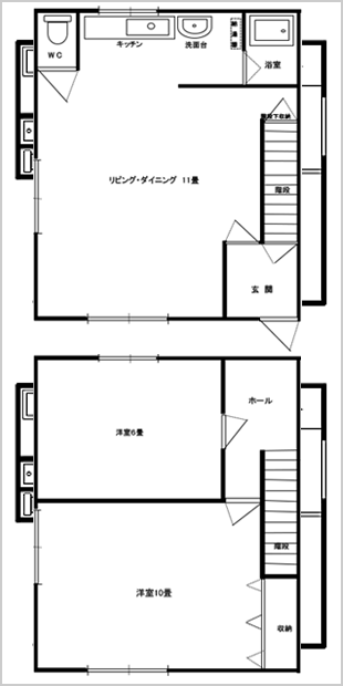 【リバーサイドⅤ】 - 1LDK - 間取り図